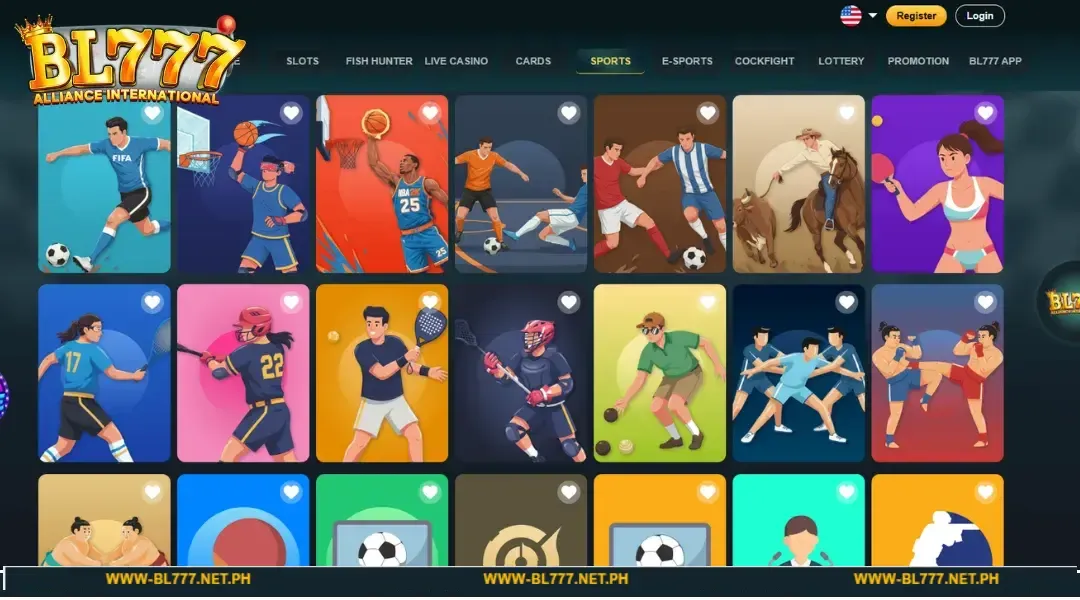 BL777 offer many attractive sports so you don't get bored